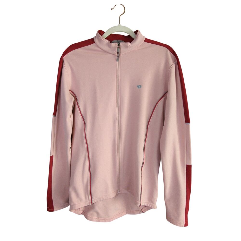 Pearl Izumi Jacket‎ Womens L Pink Cycling Thermal Full Zip